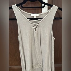 Eri+Ali Grey Tank in XXS (Anthropologie)